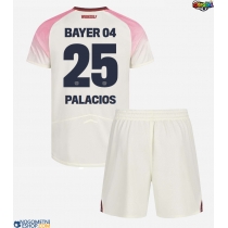 Otroški Nogometni dresi Bayer Leverkusen Exequiel Palacios #25 Gostujoči 2025-26 Kratek Rokav (+ Kratke hlače)